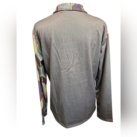 MISSLOOK Multicolor Patterned Top NWOT MED - Picture 7 of 10